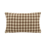 Check Weave Pillow Brown // 21" x 12"