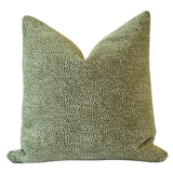 Pillow Covers Spots Reversible Chenille Pillow Cover // Olive 22x22