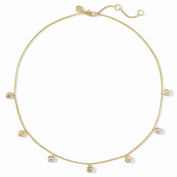 Lifestyle Rainbow Delicate Charm Necklace // Shades of Jade
