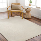 Rug Alder Wave Machine Washable Rug // Cream