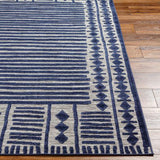 Rug Greenwich Outdoor Rug // Blue & Gray