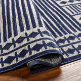Rug Greenwich Outdoor Rug // Blue & Gray