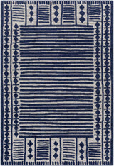 Rug Greenwich Outdoor Rug // Blue & Gray