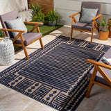 Rug Greenwich Outdoor Rug // Blue & Tan
