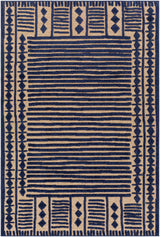 Rug Greenwich Outdoor Rug // Blue & Tan