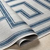 Rug Long Beach Cream & Navy Area Rug
