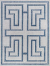 Rug Long Beach Cream & Navy Area Rug