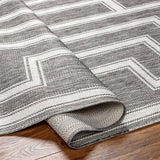 Rug Long Beach Gray & White Area Rug