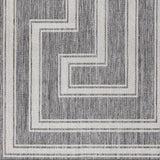 Rug Long Beach Gray & White Area Rug
