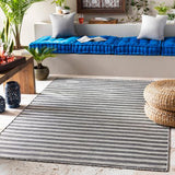 Rug Pasadena Outdoor Rug // Gray & White