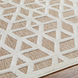 Rug San Diego Geometric Outdoor Rug // Beige & Tan
