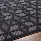 Rug San Diego Geometric Outdoor Rug // Black