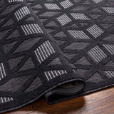 Rug San Diego Geometric Outdoor Rug // Black