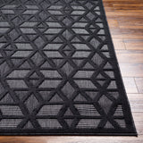 Rug San Diego Geometric Outdoor Rug // Black