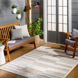 Rug San Diego Lined Outdoor Rug // Beige & Tan