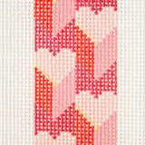 Lifestyle Expanding Hearts Key Fob Hand Painted Needlepoint Canvas
