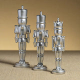 Seasonal & Holiday Decorations Metallic Decorative Nutcracker // Silver