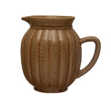Serving Pitchers & Carafes Reactive Glaze Fluted Pitcher // Butterscotch