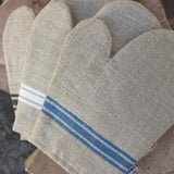 Serving Thieffry Monogramme Linen Oven Mitt // 2 Colors