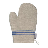 Serving Thieffry Monogramme Linen Oven Mitt // 2 Colors Blue