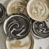 Servingware Marbled Stoneware Plate Tray // Black