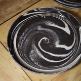 Servingware Marbled Stoneware Plate Tray // Black