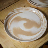 Servingware Marbled Stoneware Plate Tray // Tan