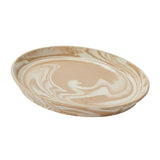 Servingware Marbled Stoneware Plate Tray // Tan