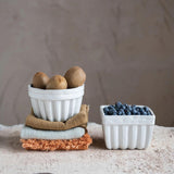 Serving Stoneware Glazed Fruit Container // 2 Styles