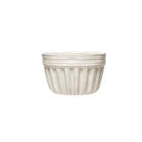 Serving Stoneware Glazed Fruit Container // 2 Styles Round