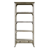 Shelving Bridgely Aged White Etagere
