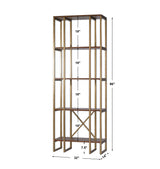 Shelving Karishma Antique Gold Etagere