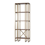 Shelving Karishma Antique Gold Etagere