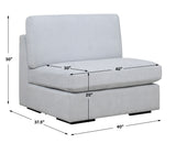 Sofas & Sectionals Refuge Armless Cloud Blue Sofa