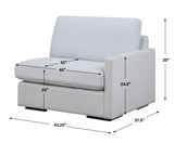 Sofas & Sectionals Refuge Cloud Blue Right Arm Facing Sofa