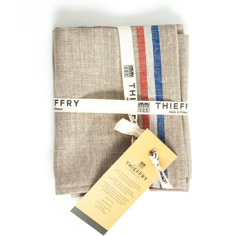 Towels & Cocktail Napkins Thieffry French Flag Linen Dish Towels // Set of 2 