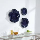 Wall Art Abella Blue Ceramic Wall Decor // Set of 3