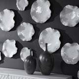 Wall Art Abella Ceramic Wall Decor, S/3, White