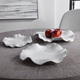 Wall Art Abella Ceramic Wall Decor, S/3, White