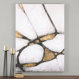 Wall Art Abstract Art In Gold And Black