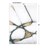 Wall Art Abstract Art In Gold And Black