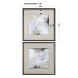 Wall Art Abstract Vistas Framed Prints S/2