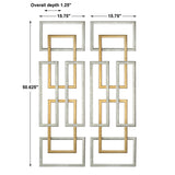 Wall Art Aerin Geometric Wall Art, S/2