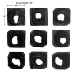 Wall Art Bahati Ebony Wood Wall Art, S/9