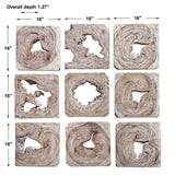 Wall Art Bahati Wood Wall Art, S/9