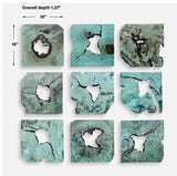 Wall Art Bahati Wood Wall Decor In Blue // Set of 9