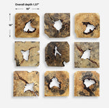 Wall Art Bahati Wood Wall Decor In Natural // Set of 9