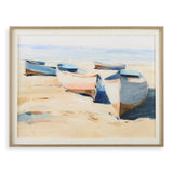 Wall Art Beached Boats Framed Print