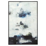 Wall Art Black And Blue Framed Abstract Art