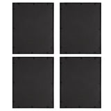 Wall Art Bloom Black White Framed Prints, S/4